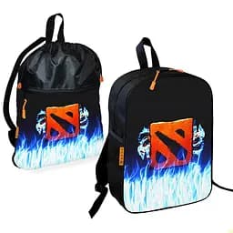 Шкільний рюкзак дитячий Dota 2 + Сумка для взуття спортивної форми рюкзак-мішок для хлопчика (01691)