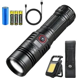 Сверхмощный светодиодный фонарь Togaga 600000 люмен, перезаряжаемый фонарь, водонепроницаемый тактический фонарь IP67, 5 режиме