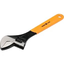 Ключ розвідний Vorel L= 375 мм з прогумованим руків'ям (54080)