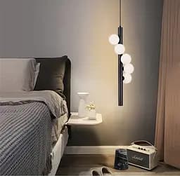 Підвісна дизайнерська люстра з мініатюрними плафонами Line.F Довжина 80 см