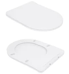 Унітаз підвісний Qtap Robin Ultra Quiet, з сидінням Slim Duroplast/ Soft-close/ Quick Release QT13332381AW - мініатюра 8