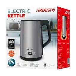 Електрочайник Ardesto Steel Collection Strix 1.7 л сріблястий (EKL-X52E) - мініатюра 12