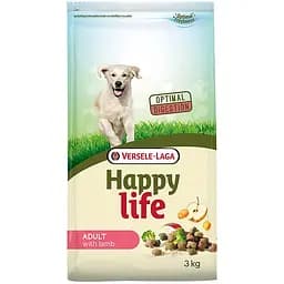 Сухий корм для собак середніх і великих порід Happy life Adult with Lamb 3 кг хеппі лайф ягня