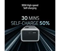 Зовнішній акумулятор CUKTECH PB200P 20000mAh 150W 3 порти 2C1A сірий - мініатюра 5