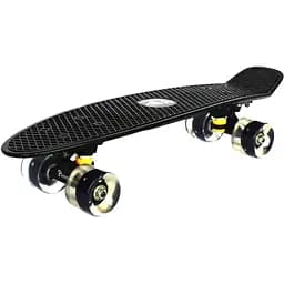 Скейт Пенні Борд A-Toys Penny Board Maraton зі світловими колесами з декою 55 см чорний