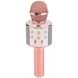 Караоке-мікрофон WS 858 бездротовий Rose Gold (au084)