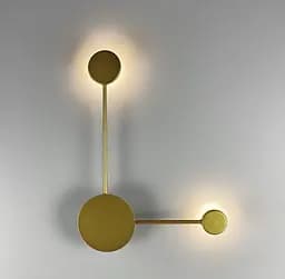 Бра в золотистому кольорі Line F на 2 плафони Арт. WJ 013/2 GD