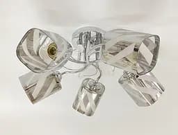 Люстра потолочная на 5 плафонов 6247E/5 Хром