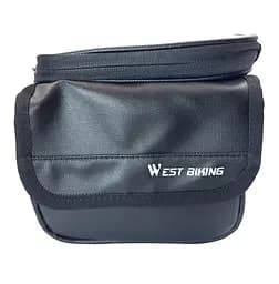 Велосумка на раму West Biking YP0707322 1,4 л для смартфона 7.2" 18х15х14 см чорний (G0001974) - мініатюра 2