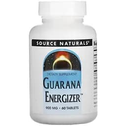 Передтренувальний комплекс Source Naturals Guarana Energizer 900 mg 60 таблеток