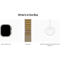 Смарт-годинник Apple Watch Ultra 2 49mm Natural Titanium Case with Tan Alpine Loop Medium (MX4F3) [114947] - мініатюра 4