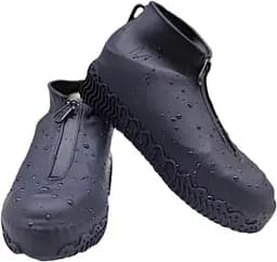 Бахіли на взуття силіконові з застібкою LVR 016 M 32-37 Black (17556)