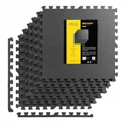 Мат-пазл (ласточкин хвост) 4FIZJO Mat Puzzle EVA 180 x 120 x 1 cм 4FJ0387 Black (P-5907739310378)