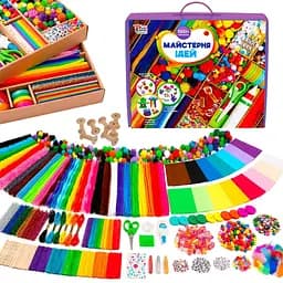 Детский набор для творчества "Мастерская идей" 4FUN Game Club 17912, 1000+ элементов