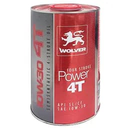 Олива Wolver Four Stroke Power 4T 10W-30 API SL/CF каністра 1 л
