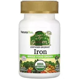 Залізо Natures Plus Source of Life Garden Iron 18 мг 30 вегетаріанських капсул