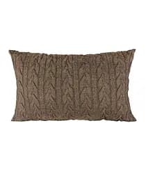 Подушка в`язана Прованс Коса, 45х30 см, темно-коричневий (25058)