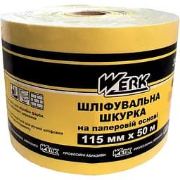 Наждачний папір Werk паперова основа 115 мм х 50 м К240 (58024)