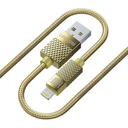 Кабель Luxe Cube Premium USB - Lightning (M/M), 1 м, золотистый (8886668686150)