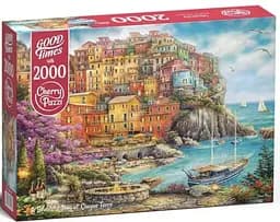 Пазлы CherryPazzi Прекрасный день в Чинкве-Терре, 2000 элементов, 70x100 см