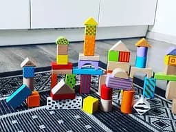 Дерев'яні кубики Viga Toys 59695 Візерункові блоки Ігровий набір 50 шт 3 см - мініатюра 3