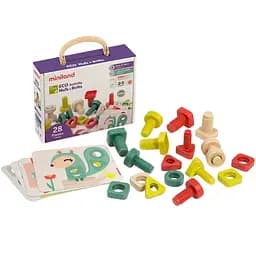 Еко-конструктор Miniland Набір болтів і гайок (32255)