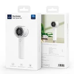 Портативний вентилятор з дисплеєм WIWU WI-FS010 White - мініатюра 2