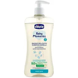 Гель-шампунь Chicco Baby Moments для тела и волос с экстрактом овса, 500 мл (10594.00)