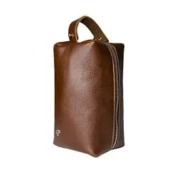 Чоловіча косметичка несесер шкіряна GRANDE PELLE 16х8х8 см acs0032160 - мініатюра 2