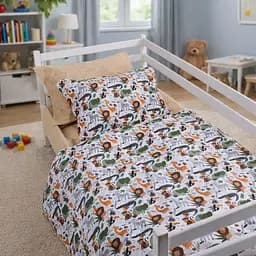 Комплект постельного белья MirSon Ranforce Elite Jungle Friends 2x160x220 см (2200012571002)