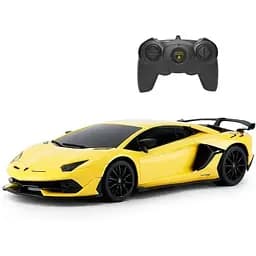 Машинка Rastar Lamborghini Aventador SVJ на управлении 1:24 желтый 96100