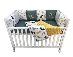 Дитячий набір Moontime у ліжечко "Зіркові динозаврики"