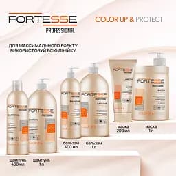 Бальзам Fortesse Professional Color Up & Protect Стійкість кольору для фарбованого волосся з дозатором 400 мл - мініатюра 5
