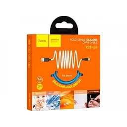 Кабель Hoco X14 Pisces Cable USB to Lightning 2A 1m Black - мініатюра 2