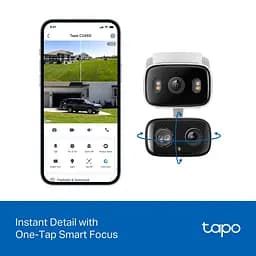 Камера TP-Link IP з подвійним об'єктивом Tapo C246D 3 Мп N300 microSD motion detection - мініатюра 6