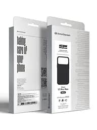 Силиконовый чехол с MagSafe для Apple iPhone 17 Pro Max, ICON2 MagCase, черный, противоударный, панель с мягкой подкладкой, защита всего корпуса, поддержка беспроводной зарядки, совместим с защитными стеклами и пленками, ArmorStandart (ARM86249) - мініатюра 10