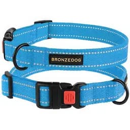 Нашийник для собак Barksi Сotton S 25-33х1.6 см блакитний