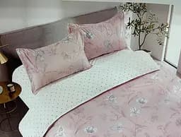 Постельное белье сатин Laura-Grand 21 евро комплект цветочный принт