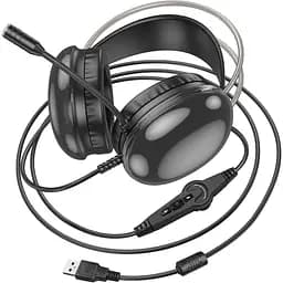 Ігрові навушники Hoco W109 Plus Black (609029) [112541] - мініатюра 5
