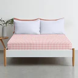 Простирадло Cosas на резинці 90х200 pink check, рожевий (PinkCheck_90x200x20) - мініатюра 2