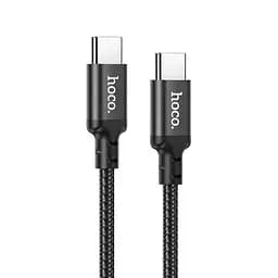 Зарядний кабель швидкого заряджання Hoco X14 Double speed на 60W з роз'ємом Type-c to Type-c чорний - мініатюра 2
