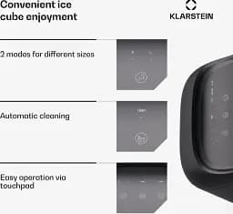 Льодогенератор Klarstein SparkIce Black (10046204) - мініатюра 4