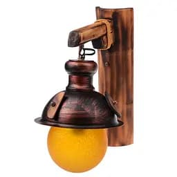 Бра Brille BKL-826W/1E27 настенное накладное деревянное кантри