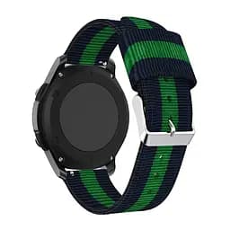 Тканинний ремінець Watchbands Cloth для Samsung Galaxy Watch 46mm - синьо-зелений (WB007CLOTHBLUEGREEN46) - мініатюра 3