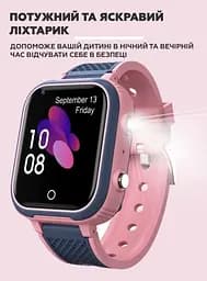 Дитячий наручний розумний годинник Smart Baby Watch LT21 з GPS (Рожевий) - мініатюра 5