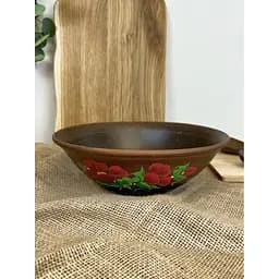 Салатник керамический (глиняный) Мак 2.5 л