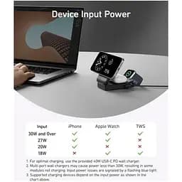 Бездротовий зарядний пристрій Anker MagGo 3-in-1 Qi2 Black (A2918) [162989] - мініатюра 8