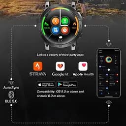 Чоловічий наручний розумний годинник North Edge CrossFit GPS з компасом (Black) - мініатюра 5