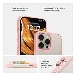Чехол для Apple iPhone 15 Pro Max, Uniq MagCase, розовый, противоударный, панель-накладка с MagSafe, ударопрочный TPU+PC, с магнитом MagSafe, поддержка полноценной беспроводной зарядки, ArmorStandart (ARM75288) - мініатюра 3