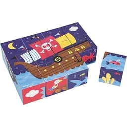 Кубики Janod Пірати, 6 шт. (J02984)